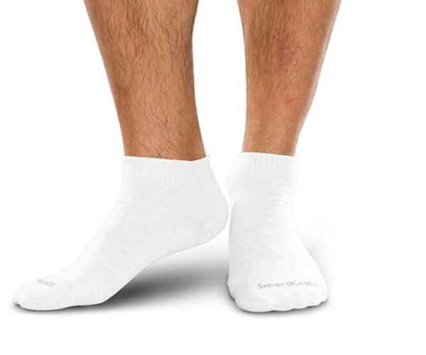 Diabetic Mini-Crew Sock White