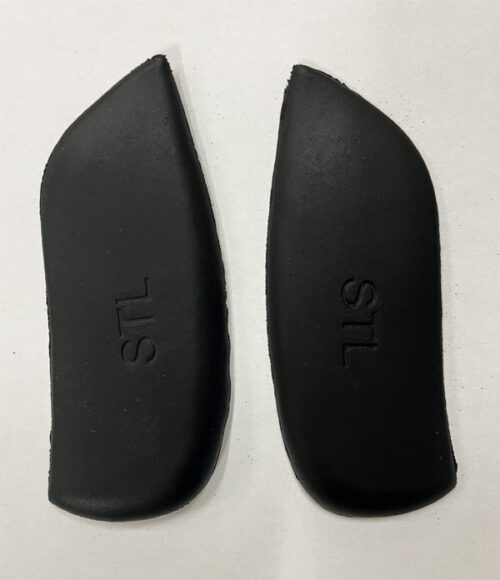 Black Rubber Heel Wedges